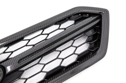 OLM LE Dry Carbon Fiber Grille Garnish (Outer) - 2018-2021 Subaru WRX / STI