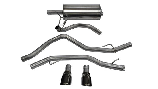 Corsa Performance 09-14 Dodge Ram 1500 4.7L/5.7L V8 Quad/Crew Cab/Short Bed Black Dual