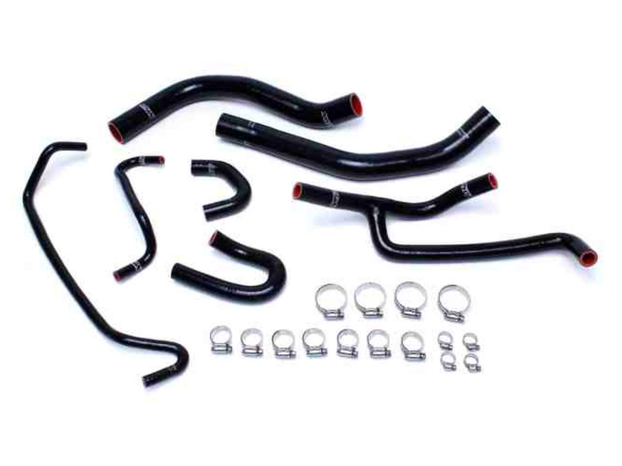 HPS Black Reinforced Silicone Radiator and Heater Hose Kit Coolant Ford 2015-2017 Mustang 3.7L V6