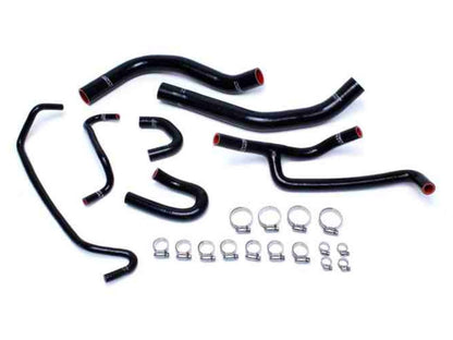 HPS Black Reinforced Silicone Radiator and Heater Hose Kit Coolant Ford 2015-2017 Mustang 3.7L V6