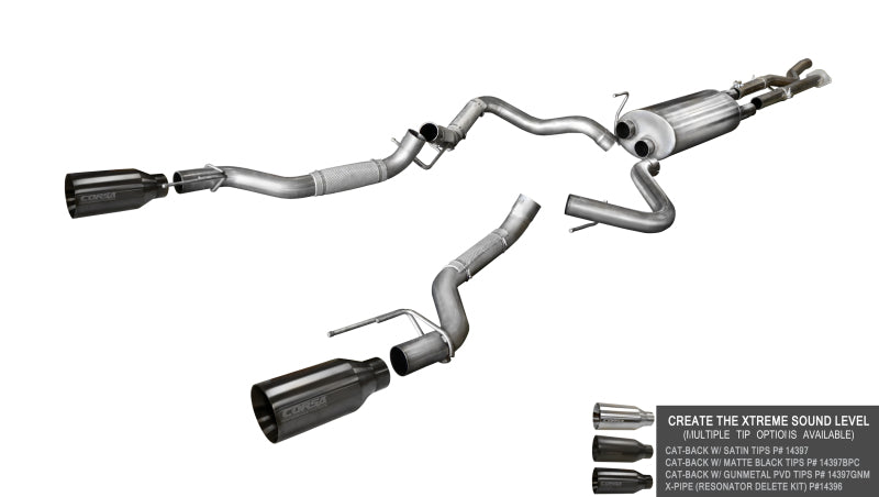 Corsa Performance Corsa Upgraded Mufflers 14398 for 2017-2018 Ford F-150 Raptor
