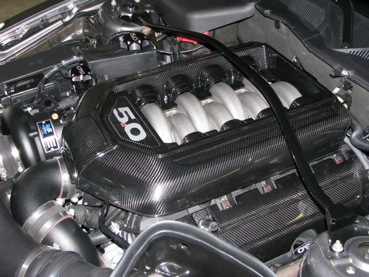 Carbon Fiber Ford Mustang GT 5.0 Engine Plenum Cover 2011-2014 (Manual Trans.)