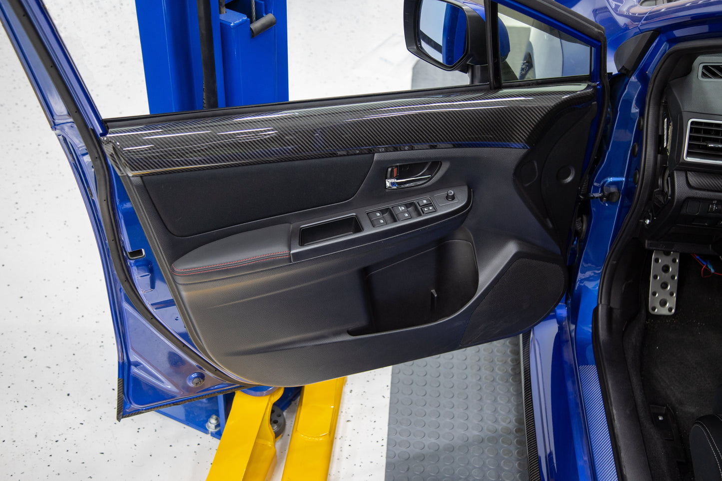 OLM LE Dry Carbon Front Door Trim Upper Panels - 2015-2021 WRX / STI