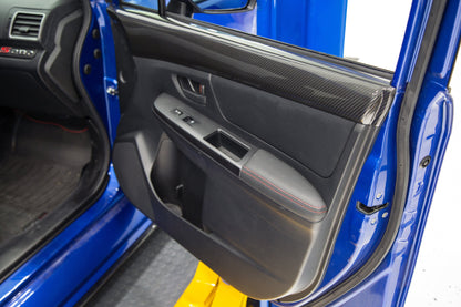 OLM LE Dry Carbon Front Door Trim Upper Panels - 2015-2021 WRX / STI