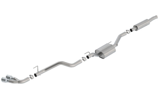 Borla 2020 Jeep Gladiator JT 3.6L V6 AWD S-Type Dual Side Catback w/ Chrome Tips 140812