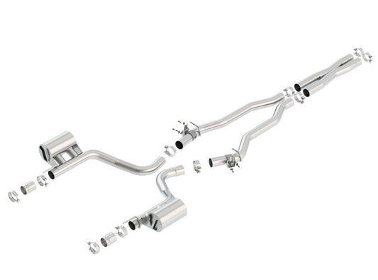 Borla 2015 Dodge Challenger Hellcat 6.2L V8 ATAK Catback Exhaust No Tips Factory Valance 140646