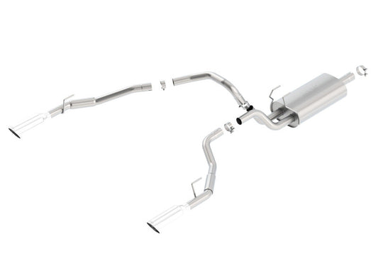 Borla Cat-Back Touring 09-15 Ram 1500 5.7L EC SB Truck Single Spilt Rear Exit Through Bumper 140552