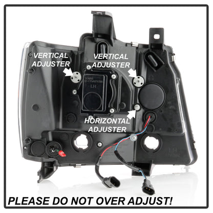 Spyder Chevy Suburban 1500/2500 07-14 Tahoe 07-14 LED Headlights Black PRO-YD-CSUB07V2PL-BK 5087515