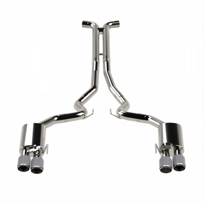 Kooks 18-24 Ford Mustang GT 5.0 3in. Valved Touring Cat-Back Exhaust - Carbon Tips