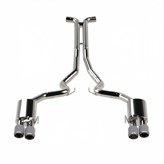 Kooks 18-24 Ford Mustang GT 5.0 3in. Valved Touring Cat-Back Exhaust - Carbon Tips