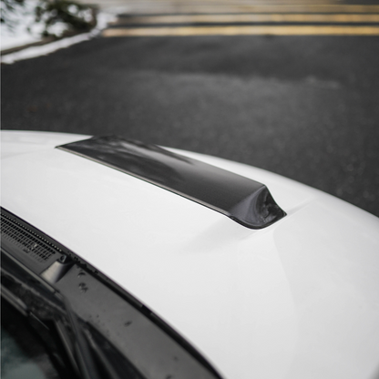 JDMuscle [22-25 WRX] Carbon Fiber Hood Scoop - OE+/ Bulge Style