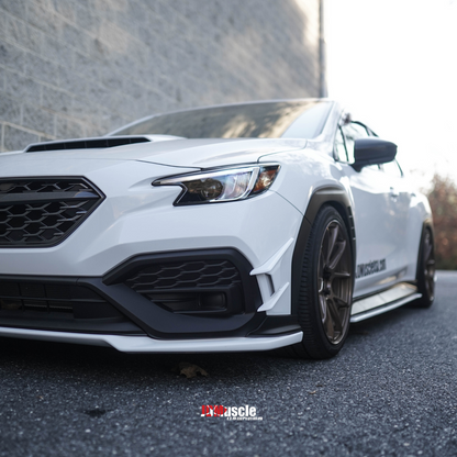 JDMuscle [22-25 WRX] Canards V2 - Paint Matched / Gloss Black / ABS
