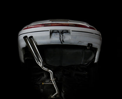 ISR Performance Series II - EP Dual Tip Blast Pipe Exhaust Non Resonated - 89-94 Nissan 240sx (S13) IS-S2EPDNR-S13