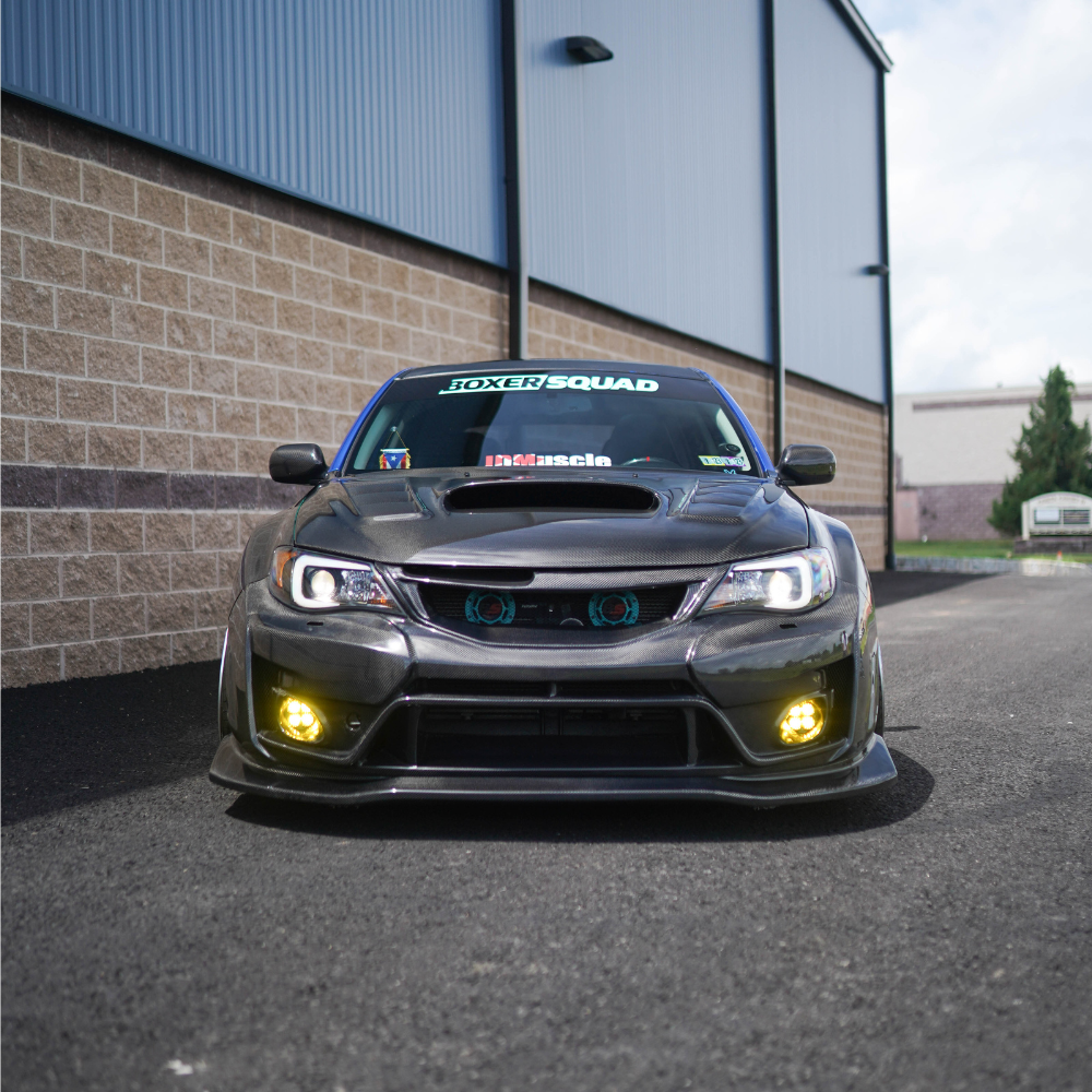 JDMuscle [10-14 WRX, 08-14 STI] VS Style Front Bumper - FRP / Carbon Fiber