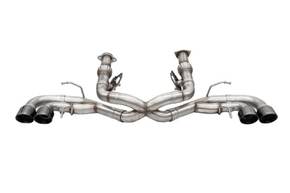 Corsa 2020-25 Corvette C8 3in Xtreme Cat-Back Exhaust 4.5in Black Quad Tips - Deletes stock AFMValve