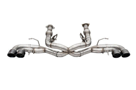 Corsa 2020-25 Corvette C8 3in Xtreme Cat-Back Exhaust 4.5in Black Quad Tips - Deletes stock AFMValve