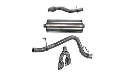 Corsa Performance 2015 GMC Yukon XL 1500 5.3L V8 3in Cat-Back Single Side Exit Twin 4in