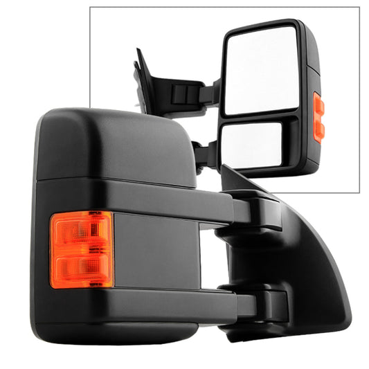 SPYDER Xtune Ford Superduty 99-14 Manual Extendable Manual Adjust Mirror Amber- Right MIR-FDSD08S-MA-AM-R 9933134