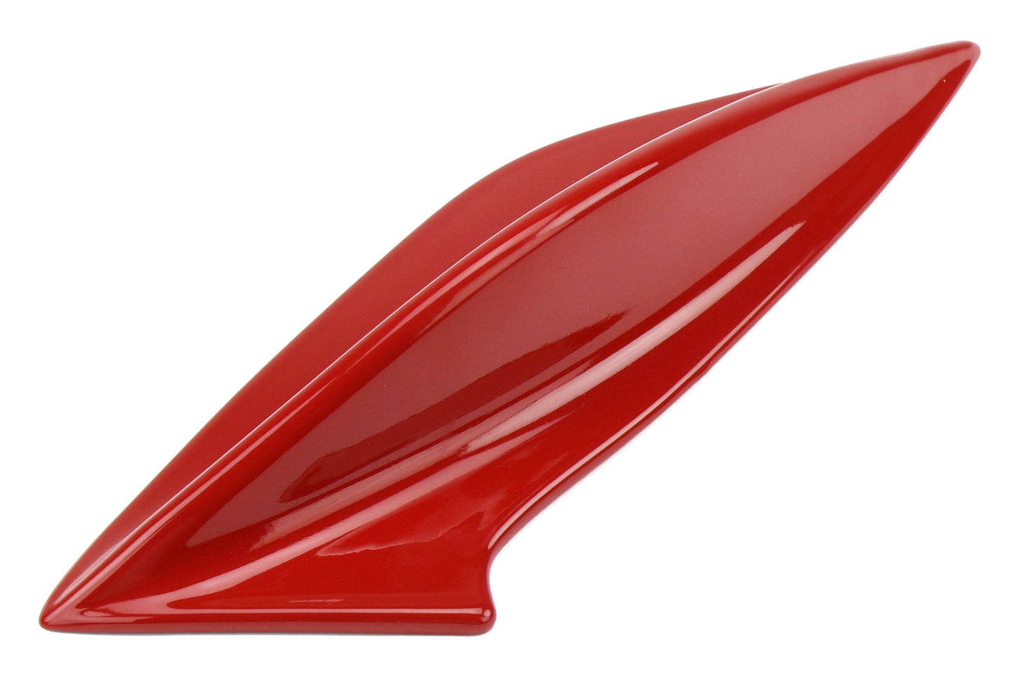 OLM STI Spoiler Side Fins - Lightning Red / Firestorm Red - 2015-2021 Subaru WRX / STI