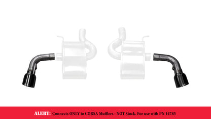 Corsa 16-17 Chevy Camaro SS 2.75in Inlet / 4.5in Outlet Black PVD Tip Kit (For Corsa Exhaust Only) 14775BLK