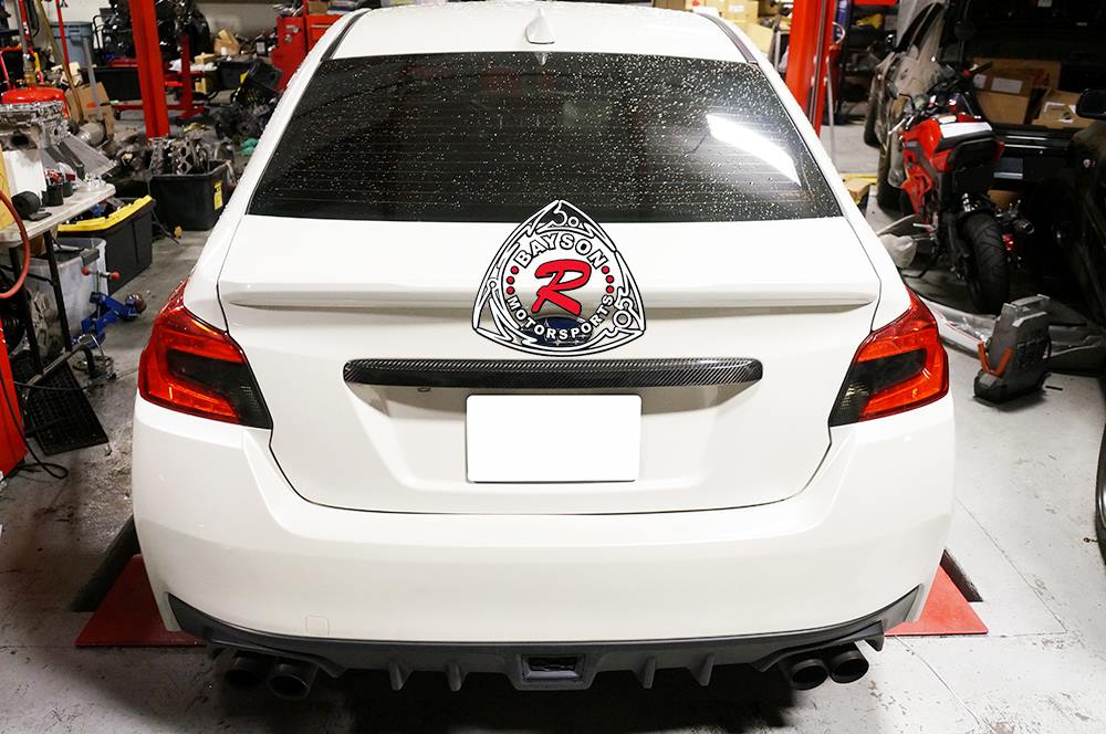 Carbon Fiber Trunk Garnish Trim For 2015-2021 Subaru WRX Sti