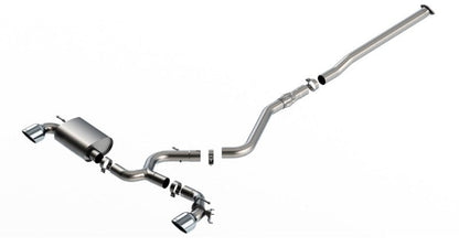 Borla 22-23 Hyundai Kona N 2.0L 4 CYL. Turbo AT/MT ATAK Catback Exhaust Bright Chrome 140926