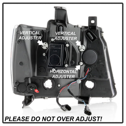 Spyder Chevy Suburban 1500/2500 07-14 Tahoe 07-14 LED Headlights Black PRO-YD-CSUB07V2PL-BK 5087515