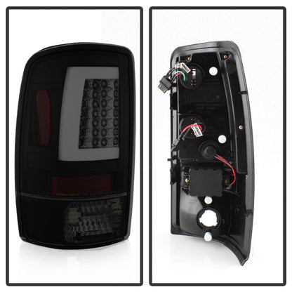 Spyder 00-06 GMC Yukon/Yukon XL V2 Light Bar LED Tail Lights - Blk Smoke (ALT-YD-CD00V2-LBLED-BSM) 5084156
