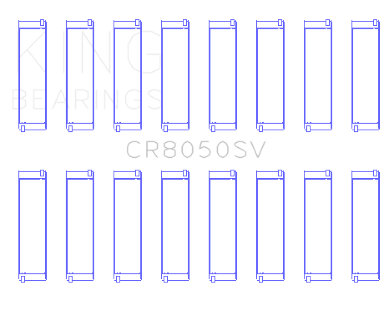 King Engine Bearings 11+ BMW S63/S63N/N63/N63N Rod Bearing Set - Size +.5mm