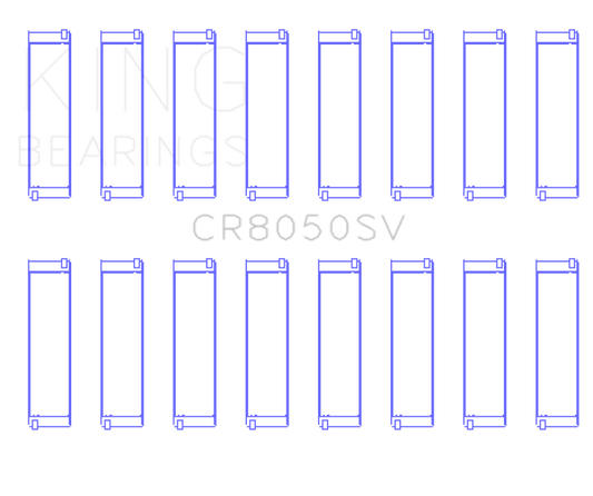 King Engine Bearings 11+ BMW S63/S63N/N63/N63N Rod Bearing Set - Size +.5mm