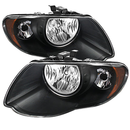SPYDER Xtune Chrysler Town & Country 05-07 Crystal Headlights Black HD-JH-CHRTC05-AM-BK 9025273