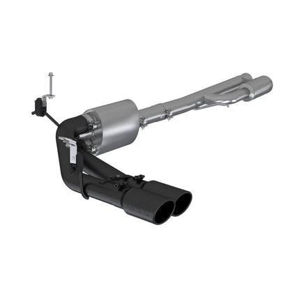 MBRP 2019+ Chevrolet Silverado 1500 4.5L/5.3L Pre-Axle Dual Side Exit w/ 4in OD Tip- Black Coated