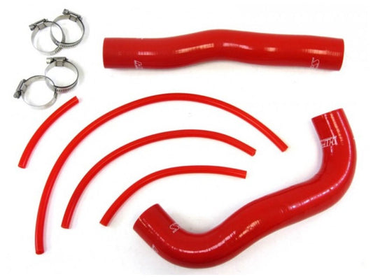 HPS Performance Products HPS Reinforced Red Silicone Radiator Hose Kit Coolant Hyundai 13-14 Genesis Coupe 2.0T Turbo 4Cyl