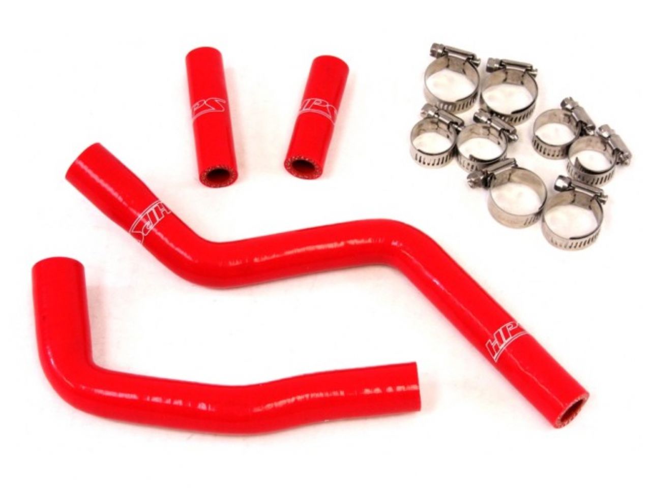 HPS Performance HPS Red Reinforced Silicone Radiator Hose Kit Yamaha 02-18 YZ125 2 Stroke