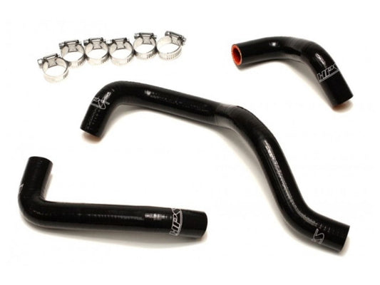 HPS Performance HPS Black Reinforced Silicone Heater Hose Kit Nissan 95-98 240SX S14 KA24DE