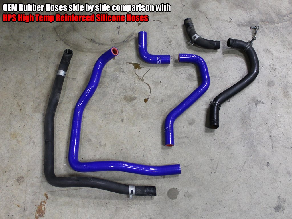 HPS Silicone Heater Coolant Hose Kit Toyota 1989-1995 4Runner 22RE Non Turbo EFI Left Hand Drive, 57-1430
