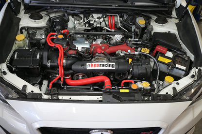 HPS Performance HPS Red Reinforced Silicone Radiator + Heater Hose Kit Subaru 15-16 WRX STI 2.5L Turbo