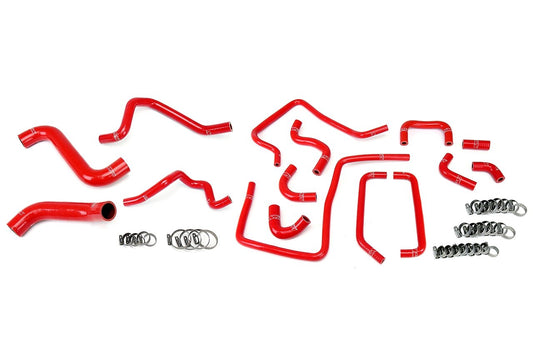HPS Reinforced Silicone Radiator, Heater and Ancillary Hose Kit Coolant, Subaru 2005 Impreza WRX 2.0L Turbo, Red