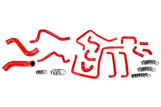 HPS Reinforced Silicone Radiator, Heater and Ancillary Hose Kit Coolant, Subaru 06-07 Impreza WRX 2.5L Turbo, Red