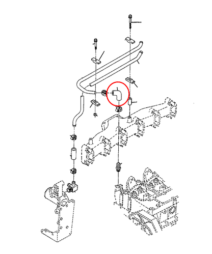 HPS Performance HPS Silicone Oil Cooler Coolant Elbow Hose Dodge 1990-1993 D250 W250 Pickup Cummins 5.9L Diesel, 57-1881