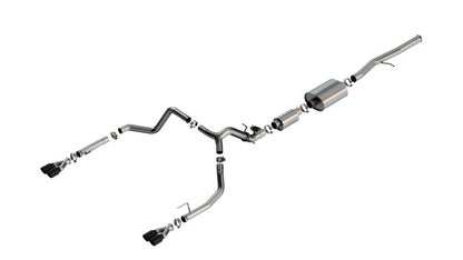 Borla 2024 Chevy Silverado 1500 6.2L V8 S-Type Catback Exhaust w/ Simulator - Black Chrome 140994BC