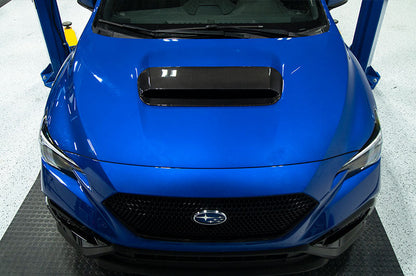 OLM LE Carbon Fiber Hood Scoop Cover - 2022+ WRX