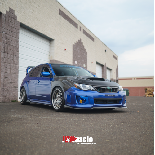JDMuscle [11-14 WRX/STI] CS2 STYLE FRONT CARBON FIBER LIP