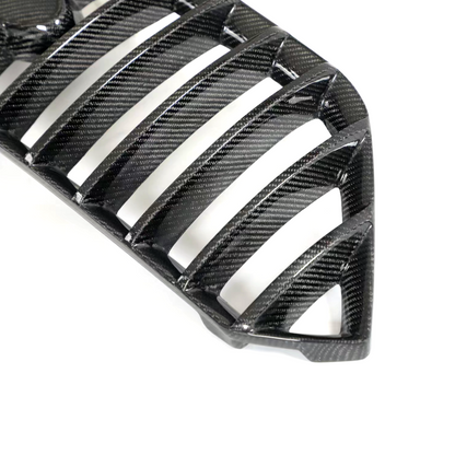 JDMuscle [22-25 WRX] Carbon Fiber Front Bumper Grille - Amuga Style