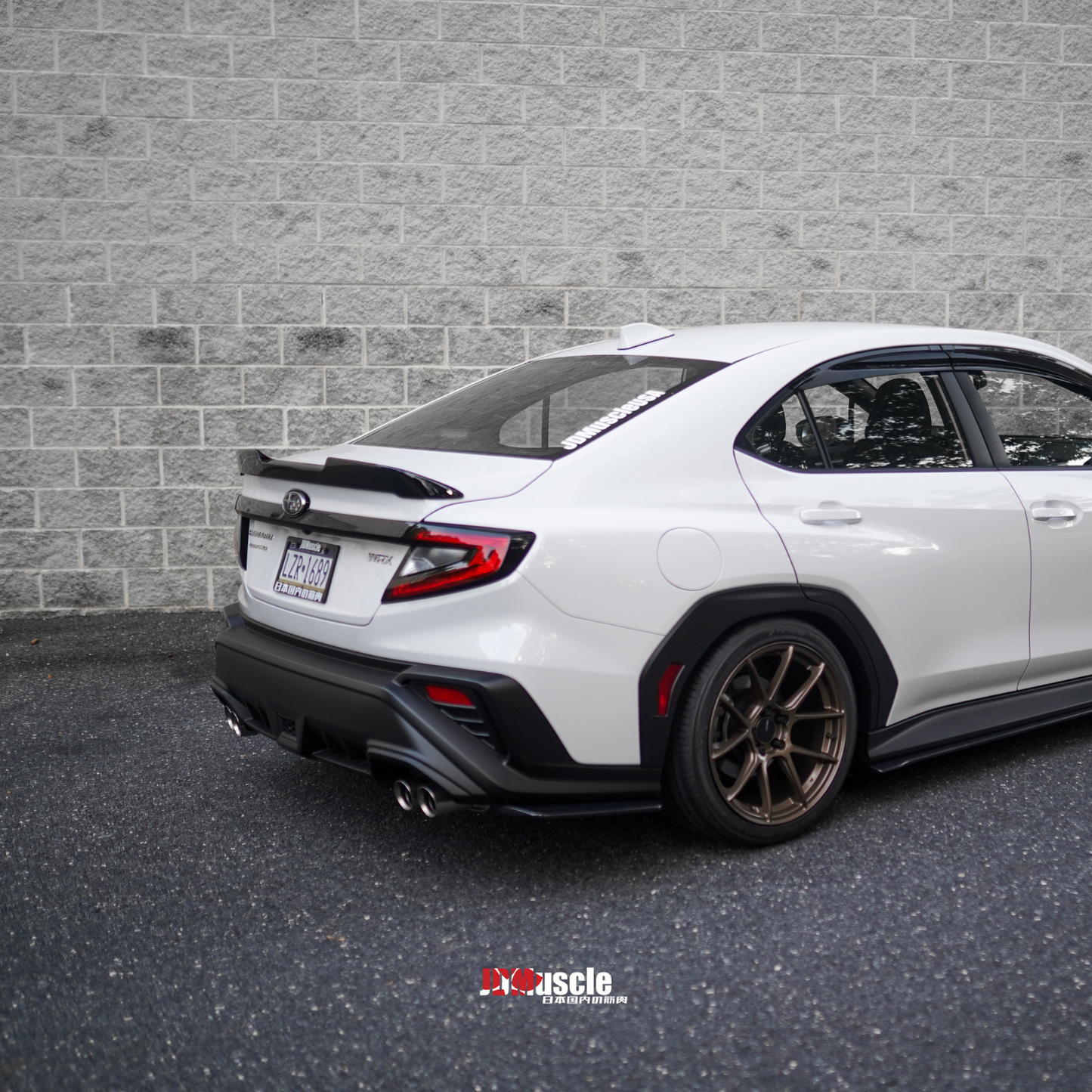 JDMuscle [22-25 WRX] STI Style Duck Bill Spoiler-Paint Matched/Gloss Black