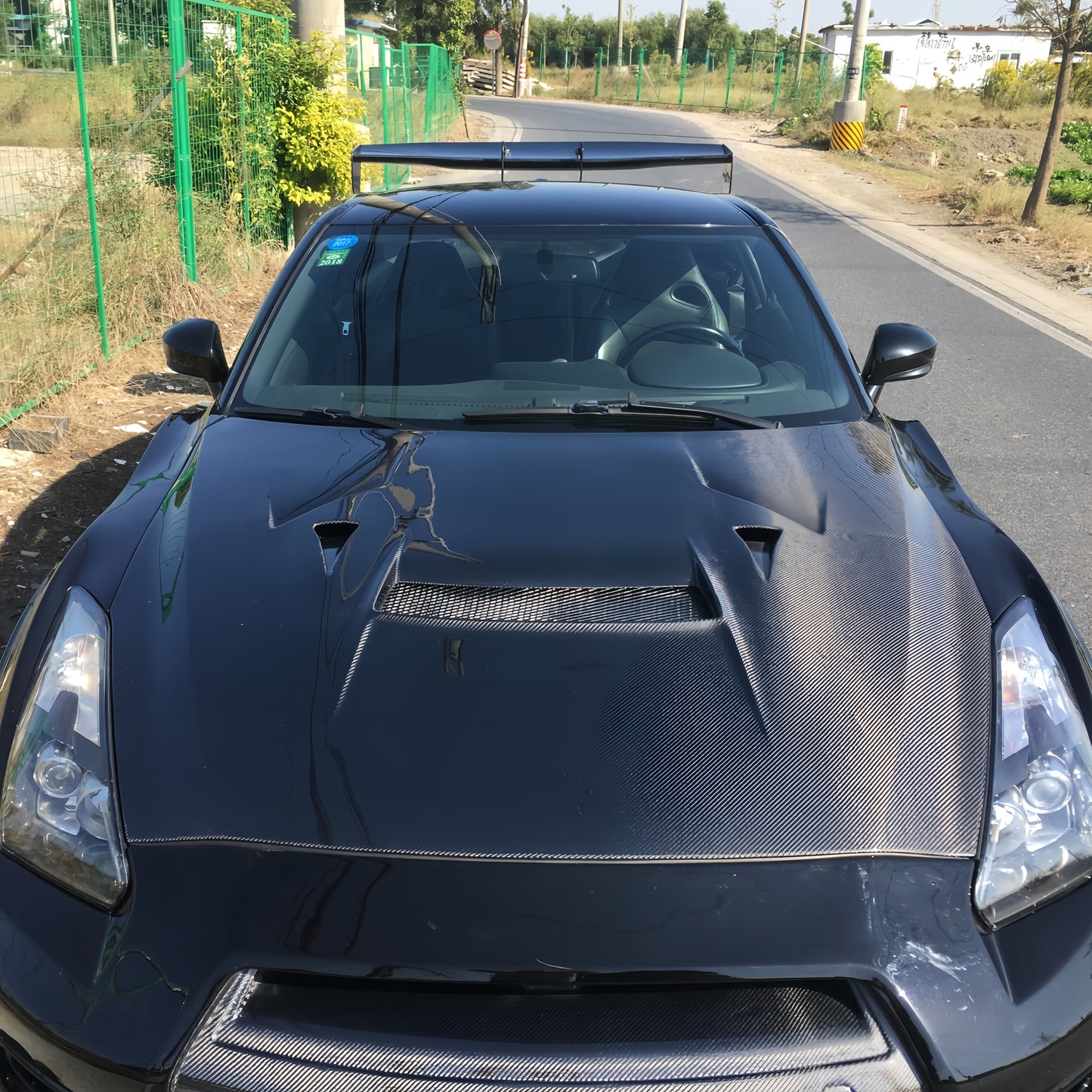 JDMuscle [17-24 GT-R] Carbon Fiber Hood - VS Style