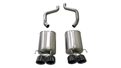 Corsa Performance 05-08 Chevrolet Corvette (C6) 6.0L/6.2L Black Xtreme Axle-Back Exhaust