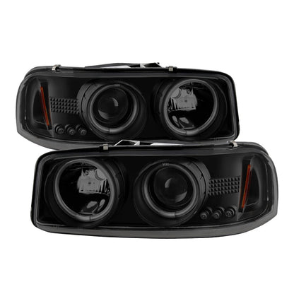 Spyder GMC Sierra 1500/2500 99-06 Projector Headlights CCFL Halo LED Blk Smke PRO-YD-CDE00-CCFL-BSM 5078704