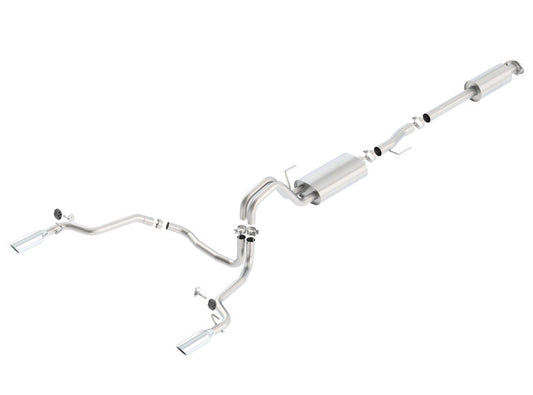 Borla 15-16 Ford F-150 2.7L/3.5L V6 / 5.0L V8 Ext. Cab Std. Bed CB Exh Touring Single Split Rear Ext 140614