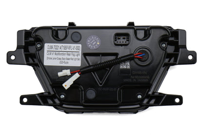 OLM V1 F1 Style Rear Brake / Fog / Reverse Light - Smoke Lens / Gloss Black Base / Red Bar) - 2020-2024 Toyota GR Supra